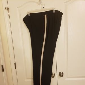 Lane Bryant Tuxedo pants black with a beige stripe